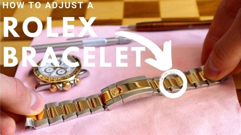 rolex band adjustment kit|Rolex watch band adjustment instructions.